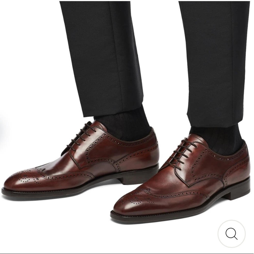 Prada leather derby oxfords